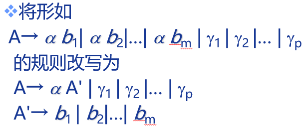 提取左公因子